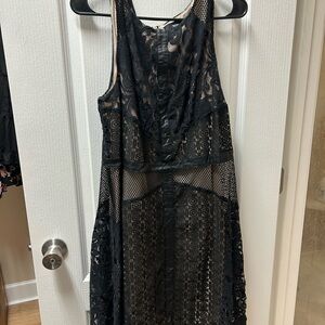 Elegant Black Lace Dress